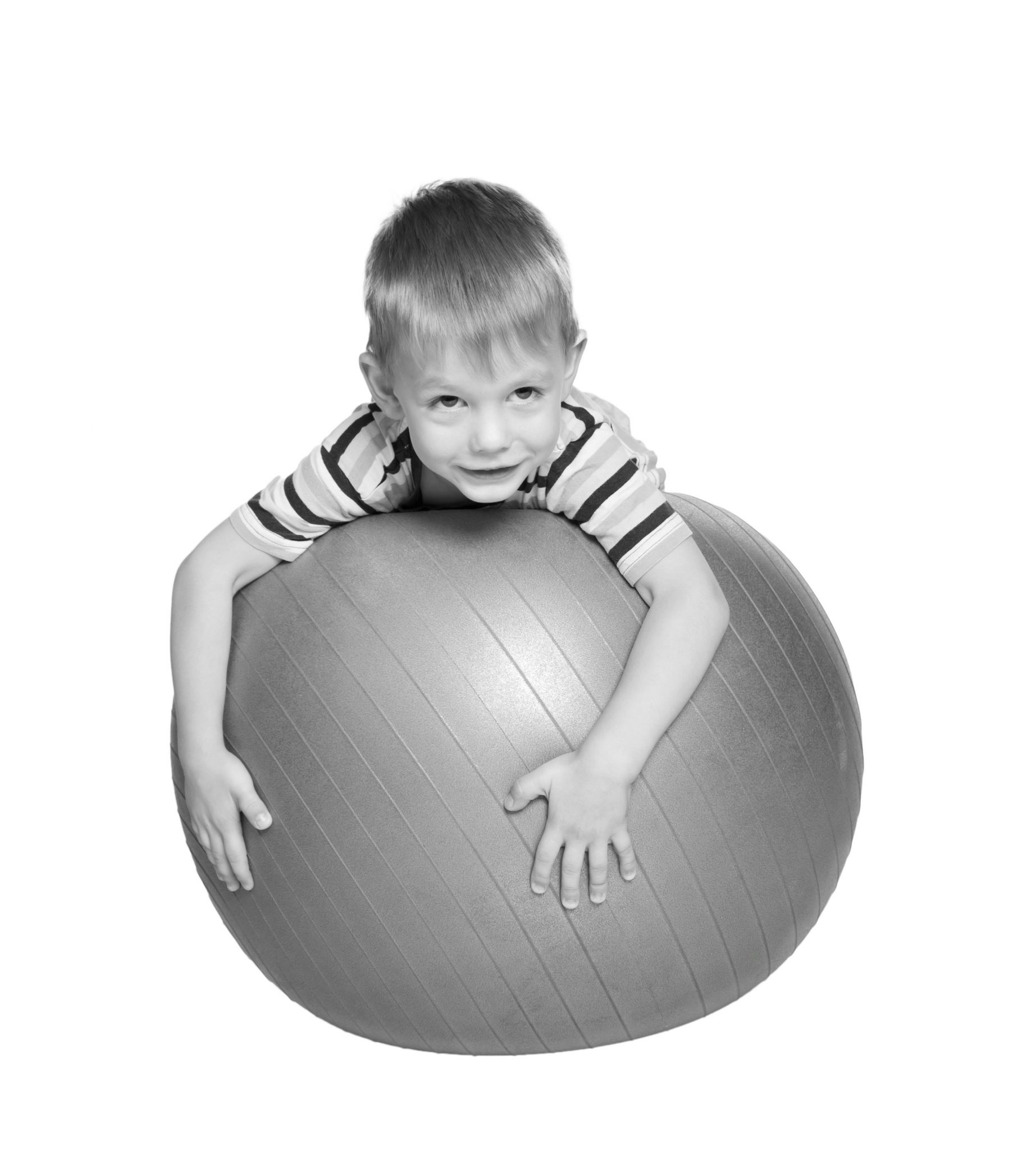 gull og treningsball gutt med treningsball