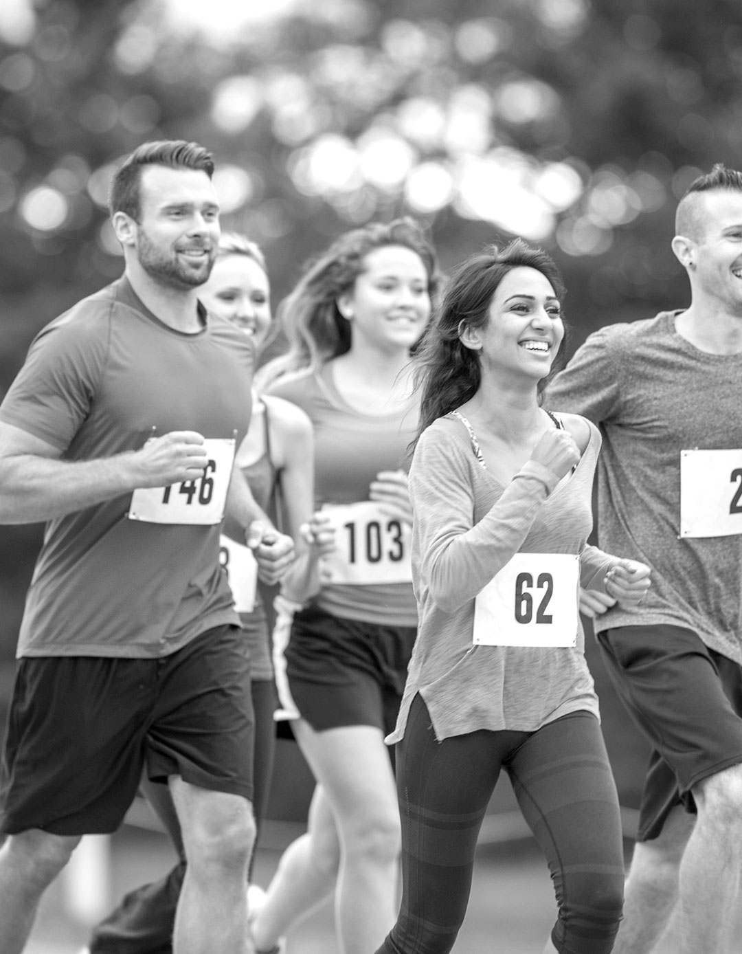 gjeng-som-jogger joggere i maraton